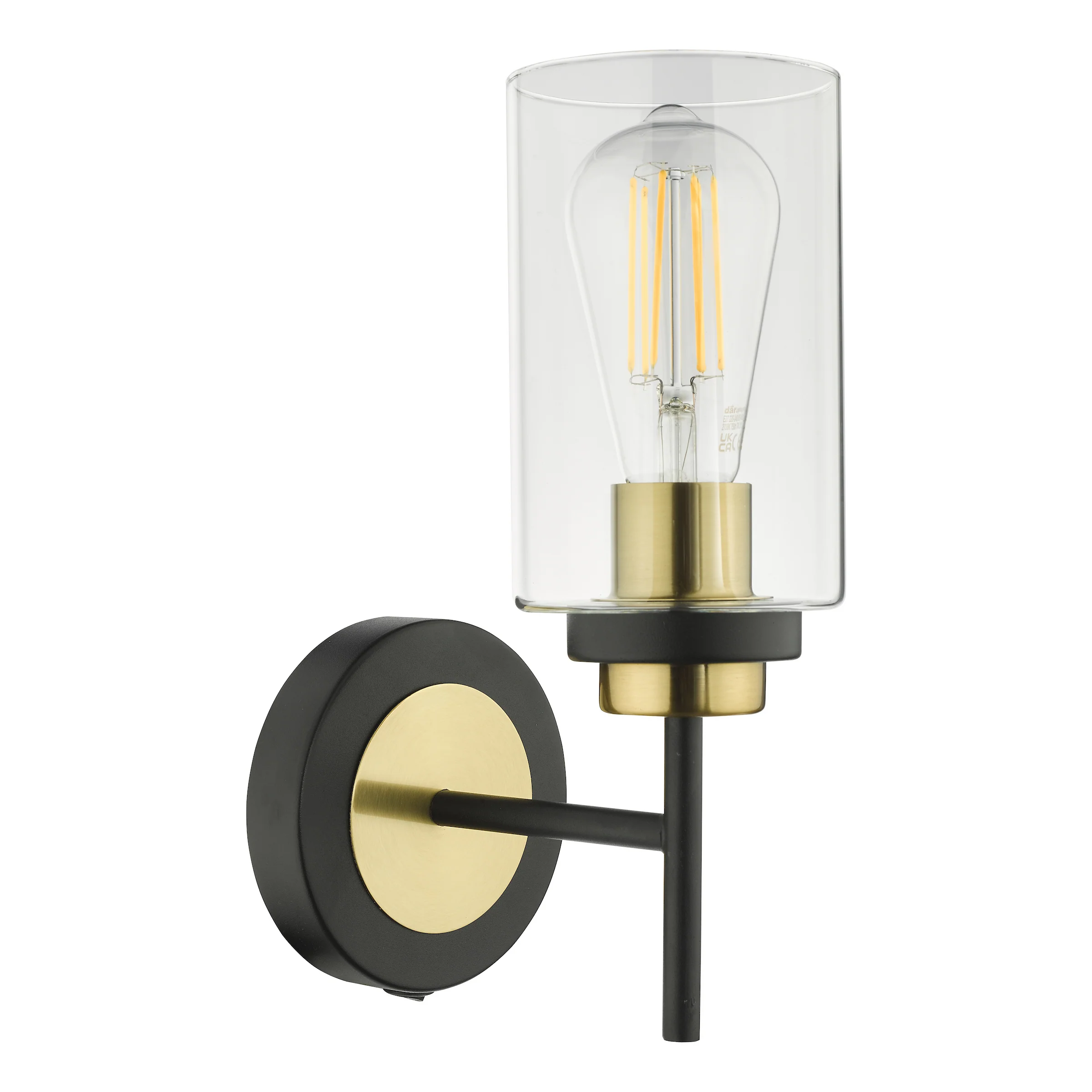 Abel Wall Light Modern Lighting Fixture Satin Black & Gold – Decorative Indoor Wall Lamp for Contemporary Spaces - Image 3