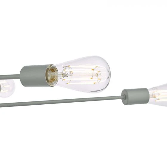 Alana 6 Light Armed Fitting Matt Grey - Image 3