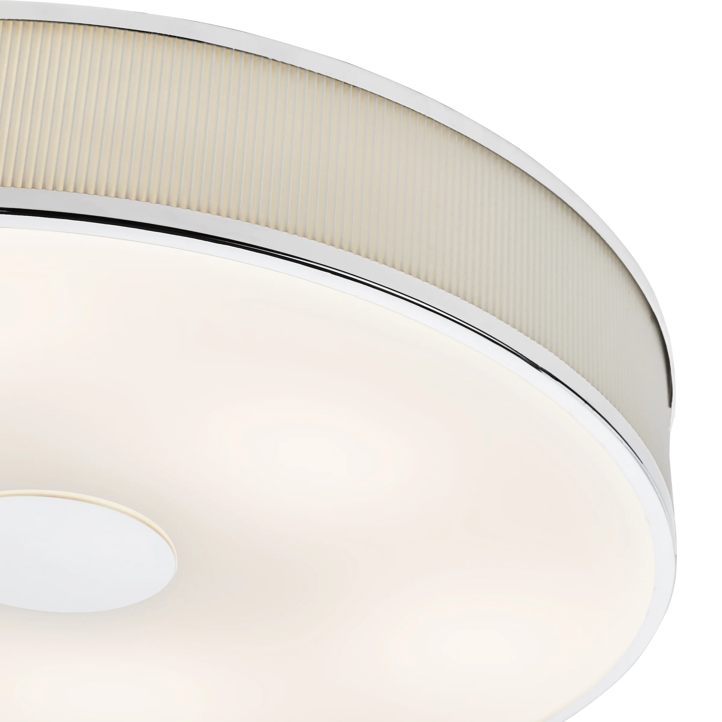 Alvaro 6 Light Flush Chrome/Ivory Shade - Ceiling Flush Fitting - Image 4