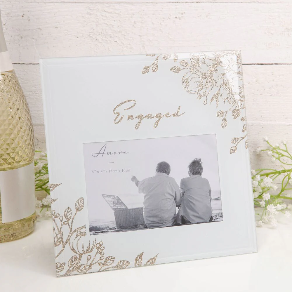 6 X 4  Amore by Juliana Gold Floral Frame  Engaged