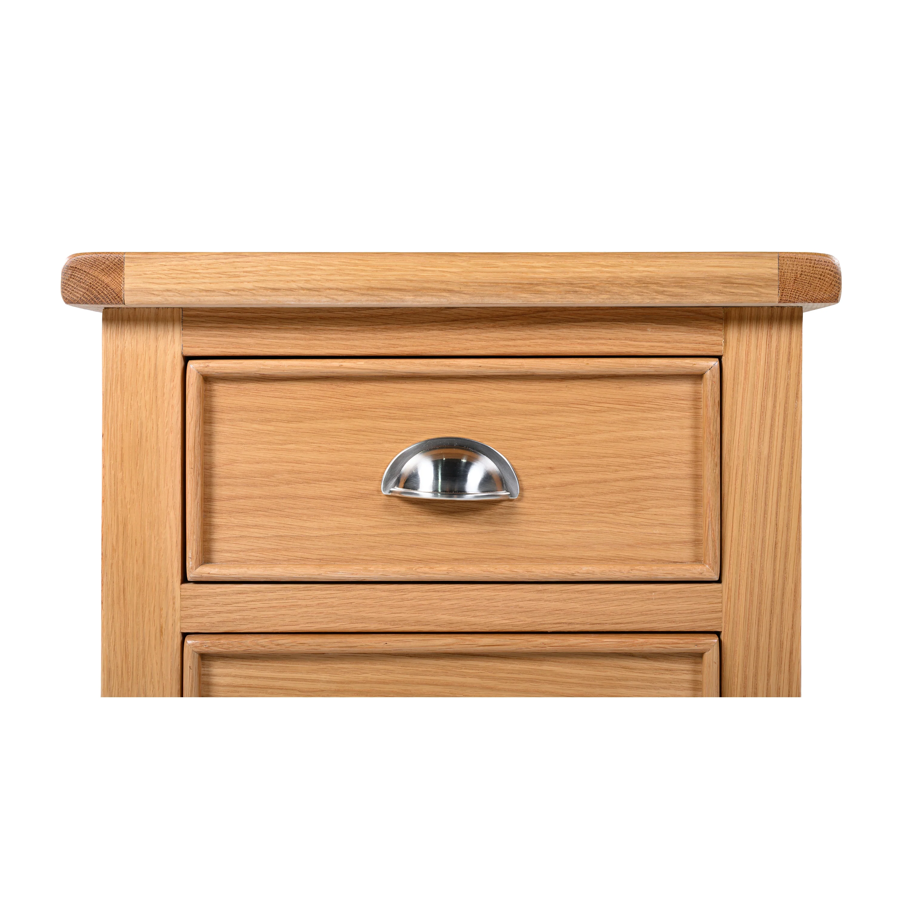 Andora 3 Drawer Locker - Light Oak Bedroom Furniture - Image 3