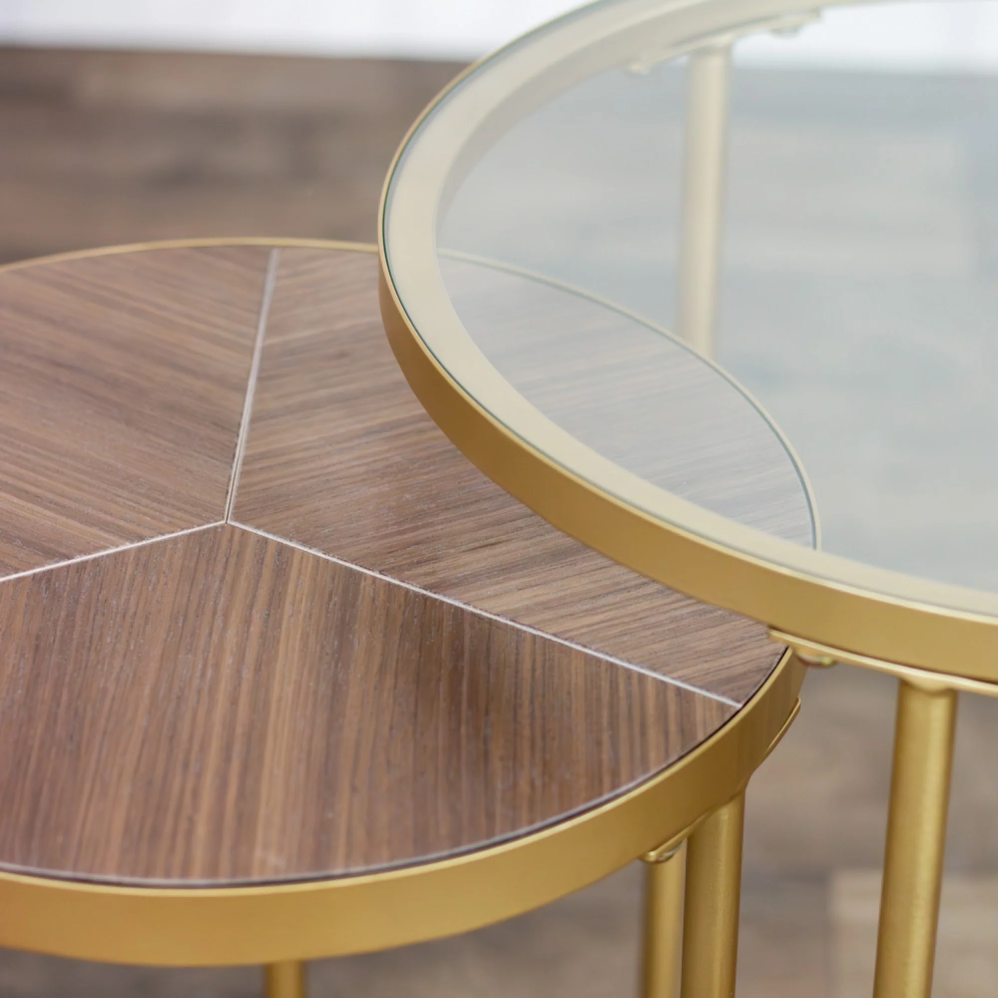 Andrea Nest of 2 Side Tables – Modern Round Living Room Furniture - Image 5