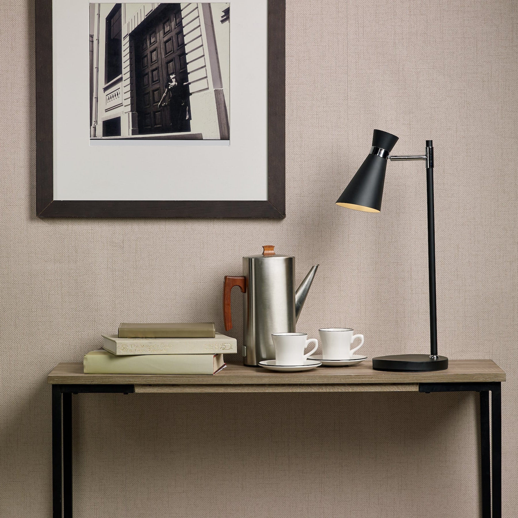 Ashworth Table Lamp Matt Black - Home Decor & Lighting Collection