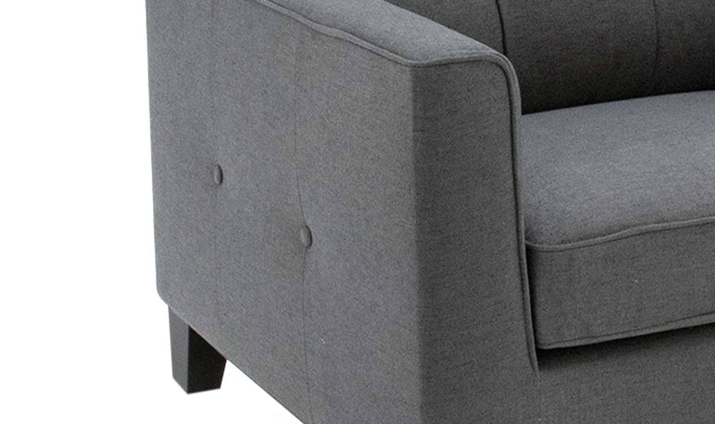 Astrid 3 Seater Sofa Charcoal - Image 4