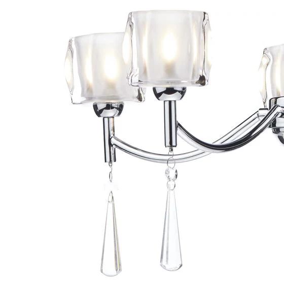 Auberge 5 Light Pendant Polished Chrome - Image 3