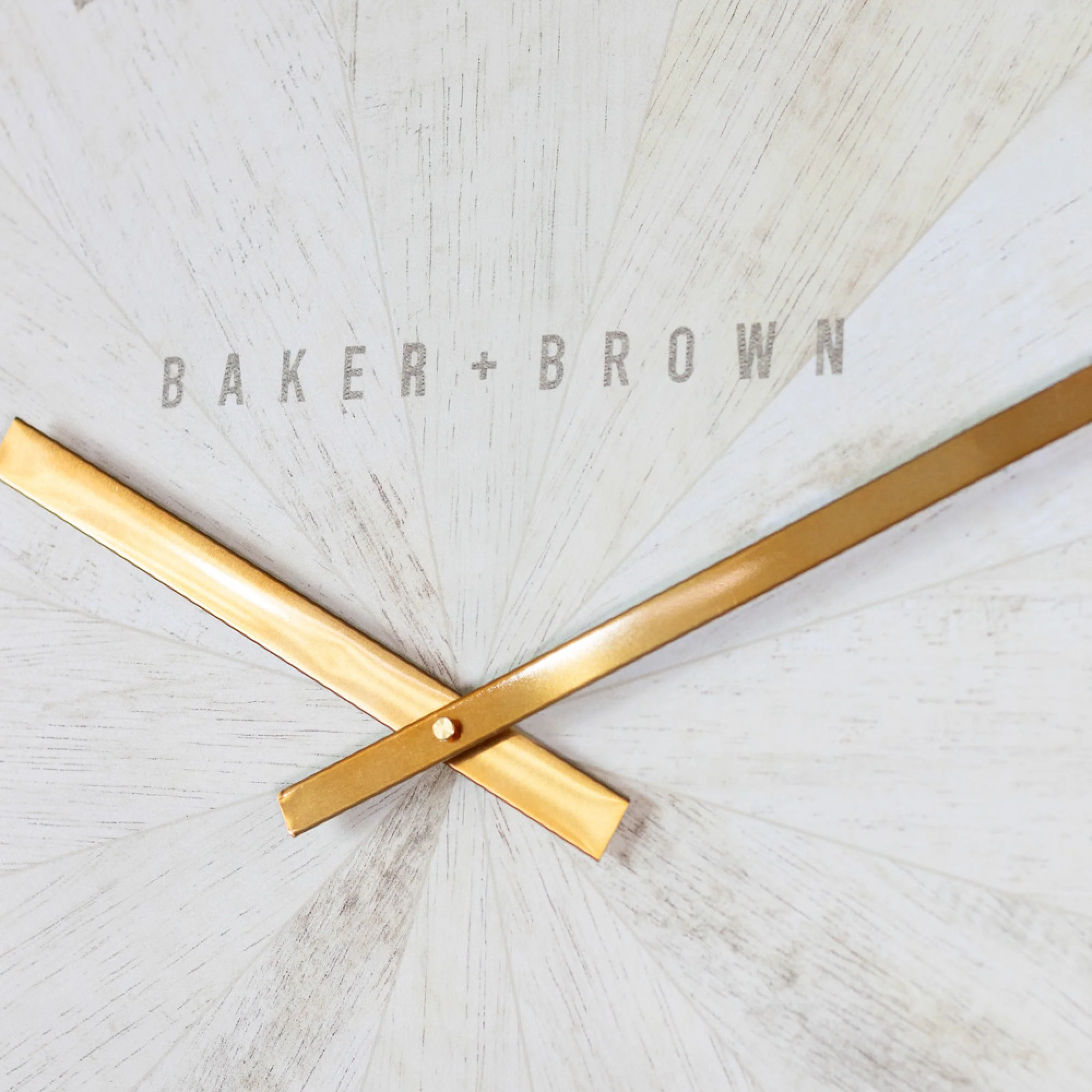 Baker and Brown Clock White Oak Gold - Image 3