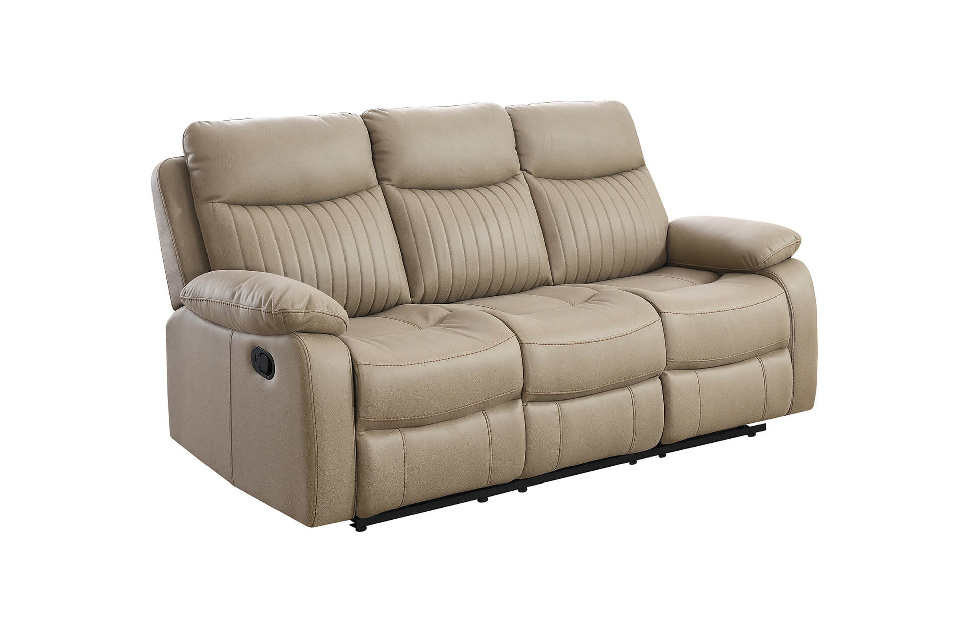 Barkley 3 Seater Sofa Manual Recliner Brown
