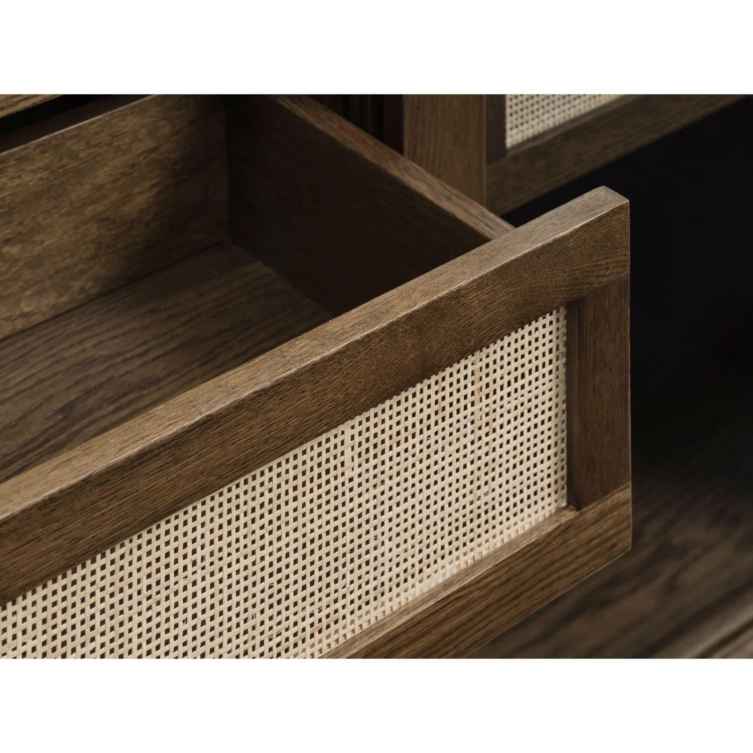Barrali Smoked Oak Glass Display Cabinet – 110 x 160cm - Image 7