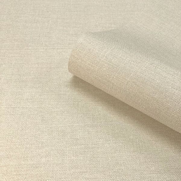 Belgravia Carmella Plain Textured Vinyl Wallpaper Cream - Image 2