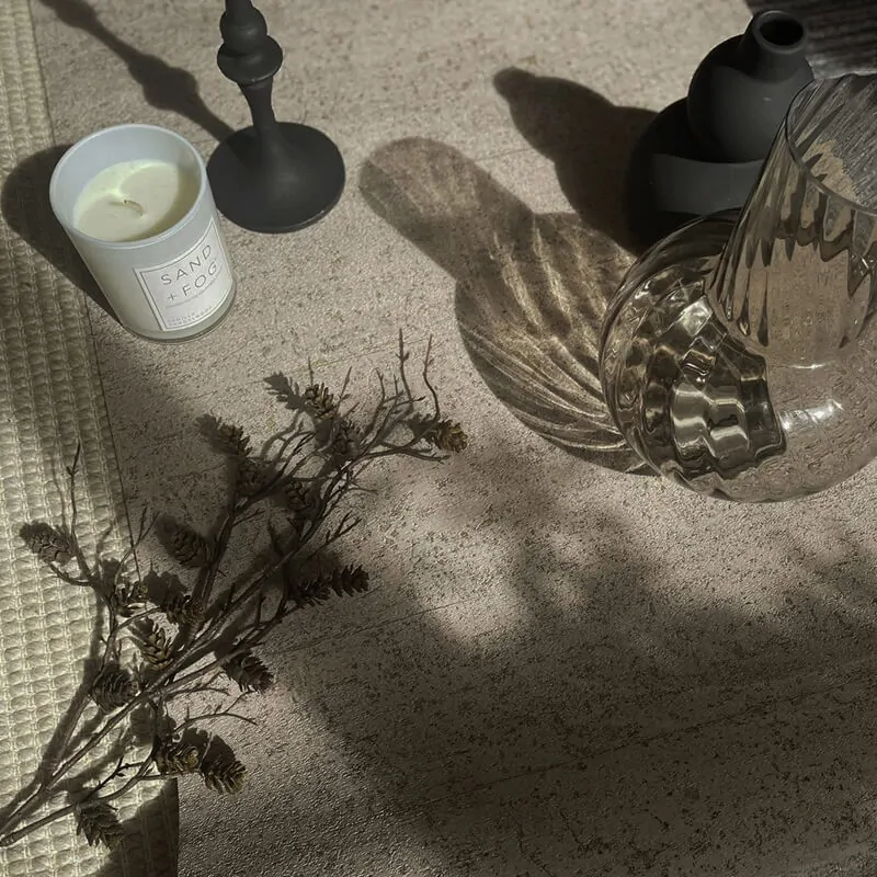 Belgravia Concrete Texture Mocha/Brown Metallic Wallpaper - Image 2