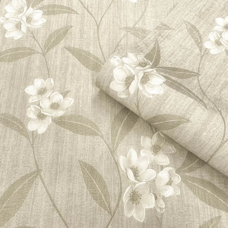 Belgravia Giovanna Floral Trail Cream/Beige Wallpaper - Image 3