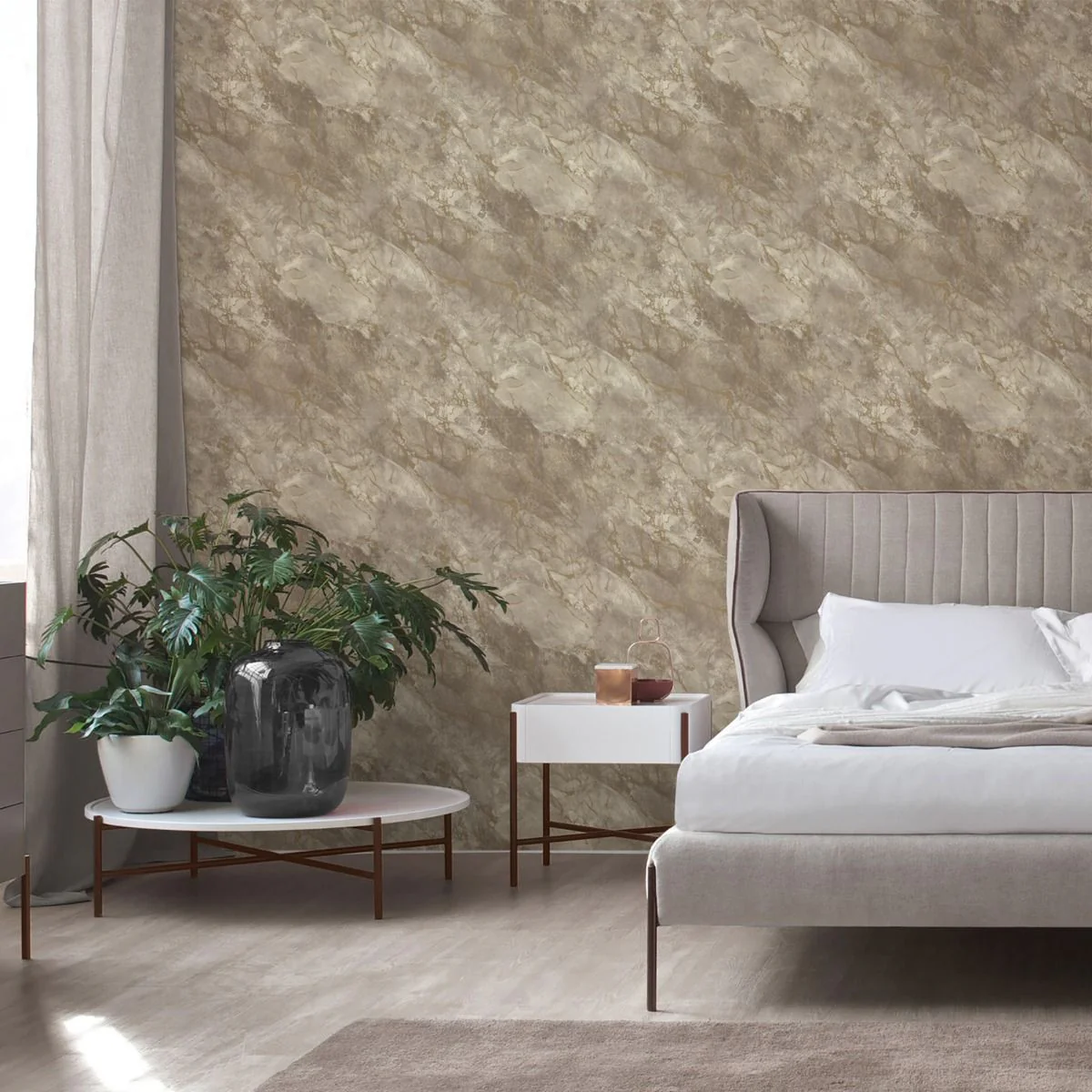 Belgravia Marble Wallpaper Natural - Image 2