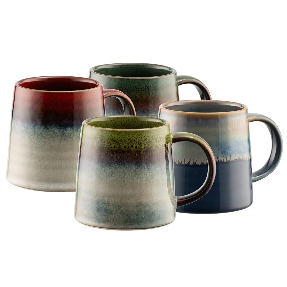 Belleek Living Aura Mug Set of 4 – Elegant Cups and Mugs Set for Everyday Dining & Gifting