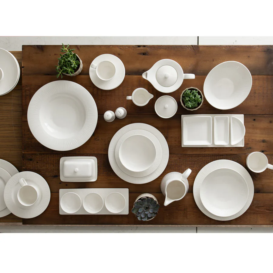 Belleek Living Erne 12 Piece Dinnerware Set, Contemporary Porcelain Dining Collection for 4 - Image 3