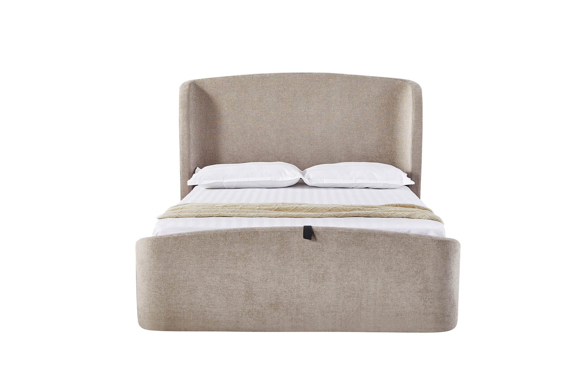 Blaire 4'6 Ottoman Bed Beige - Image 3