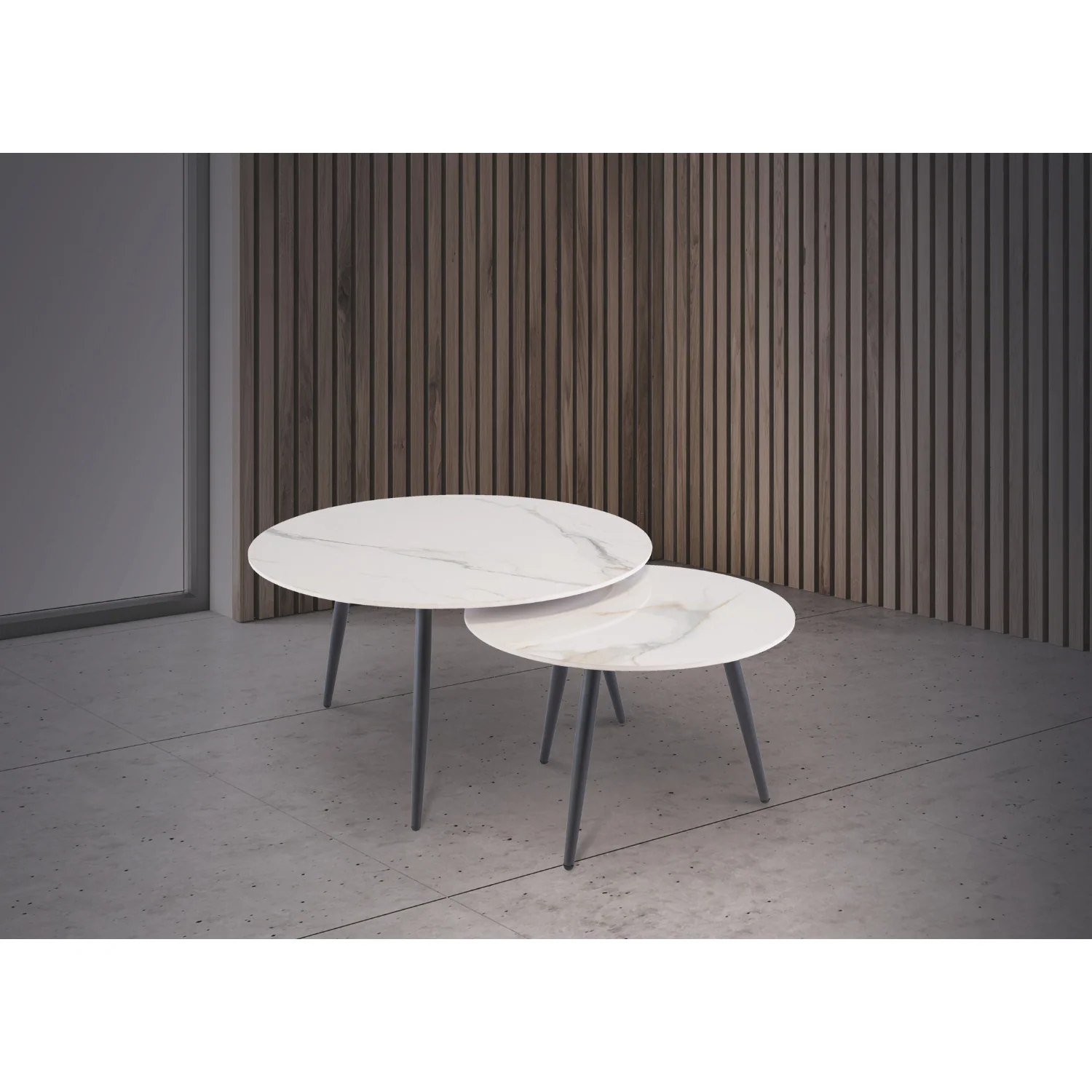 Blake Nest of Coffee Tables White - Image 2