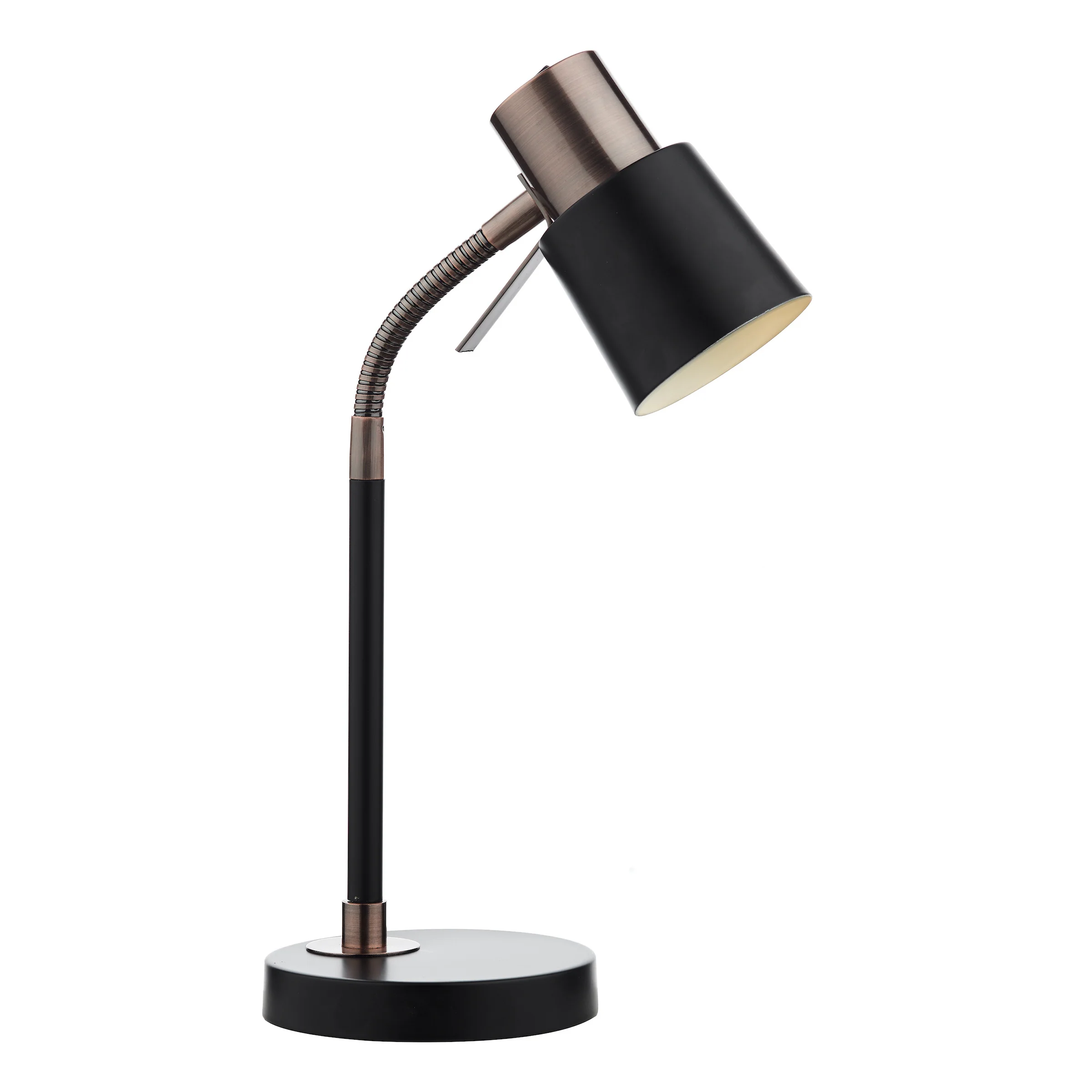 Bond Desk Lamp Black and Copper -Modern Table Lamp Lighting - Image 2
