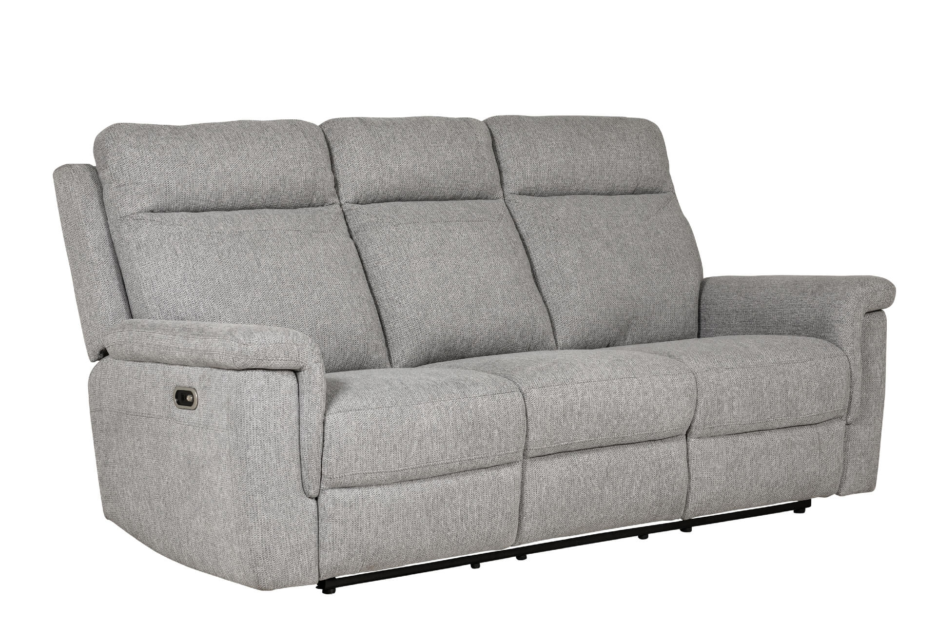 Bowie 3 Seater Recliner Sofa Grey