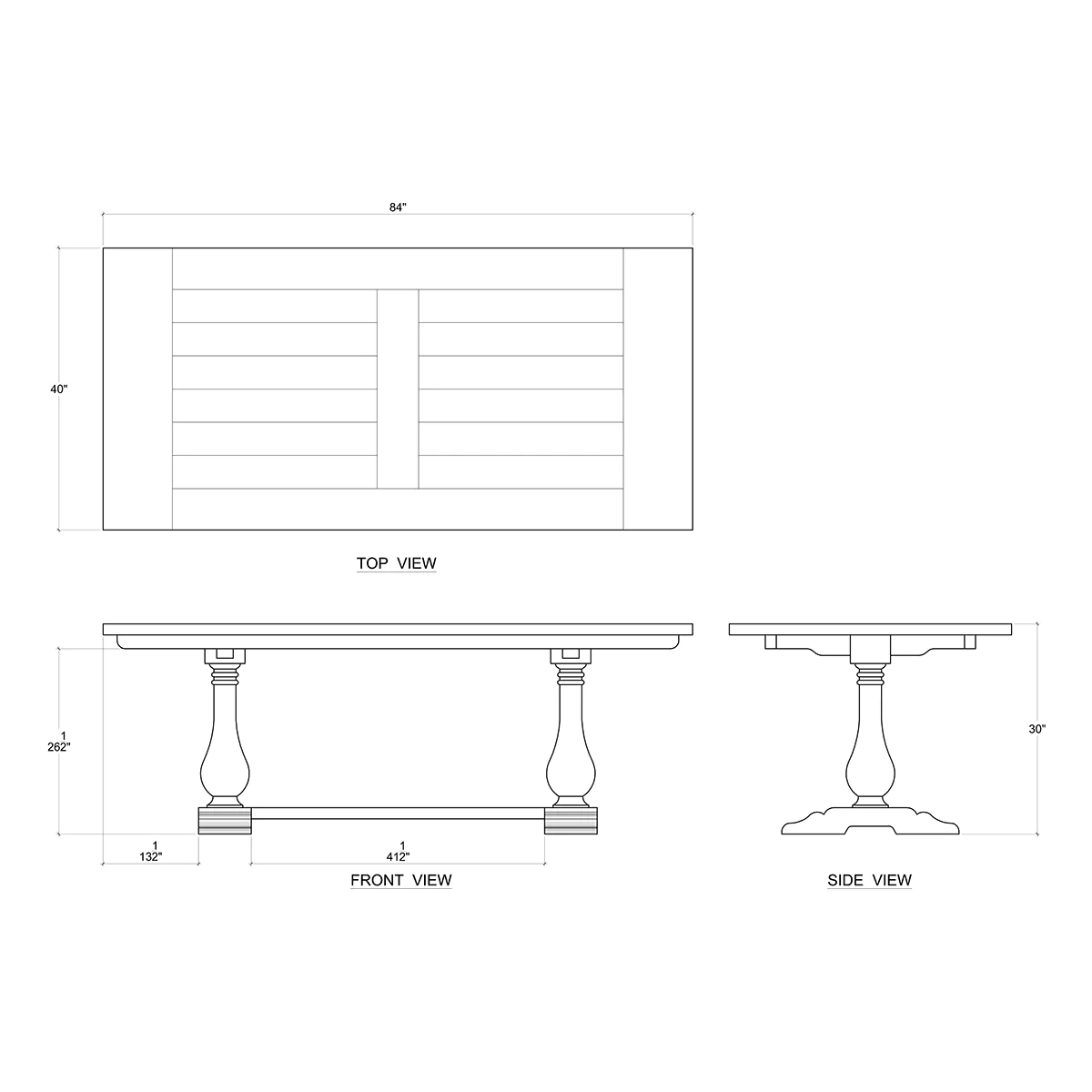 Bramble Trestle Dining Table - Image 9