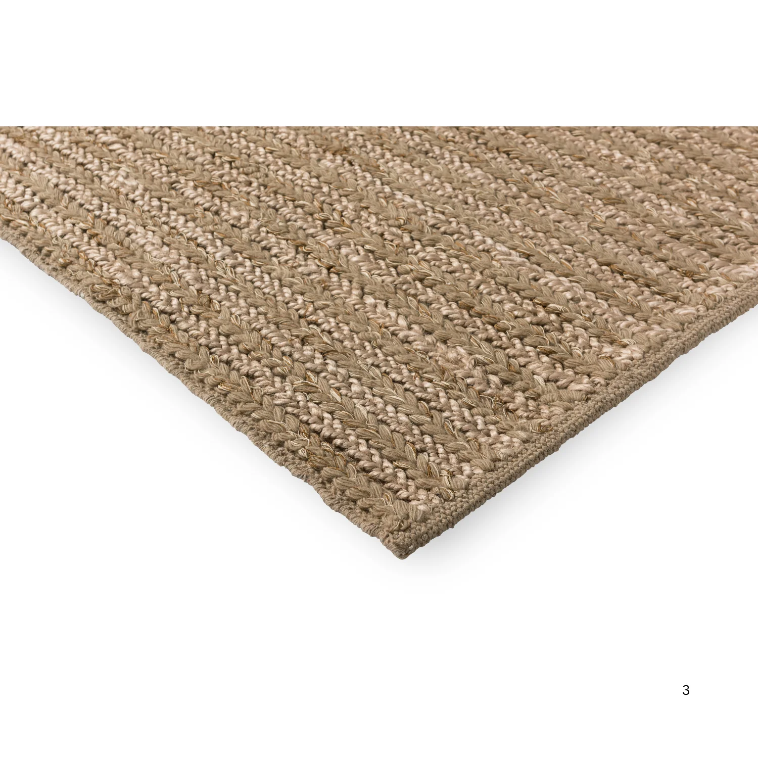 Brink & Campman Craft Plait Plain Rug Natural - Image 4