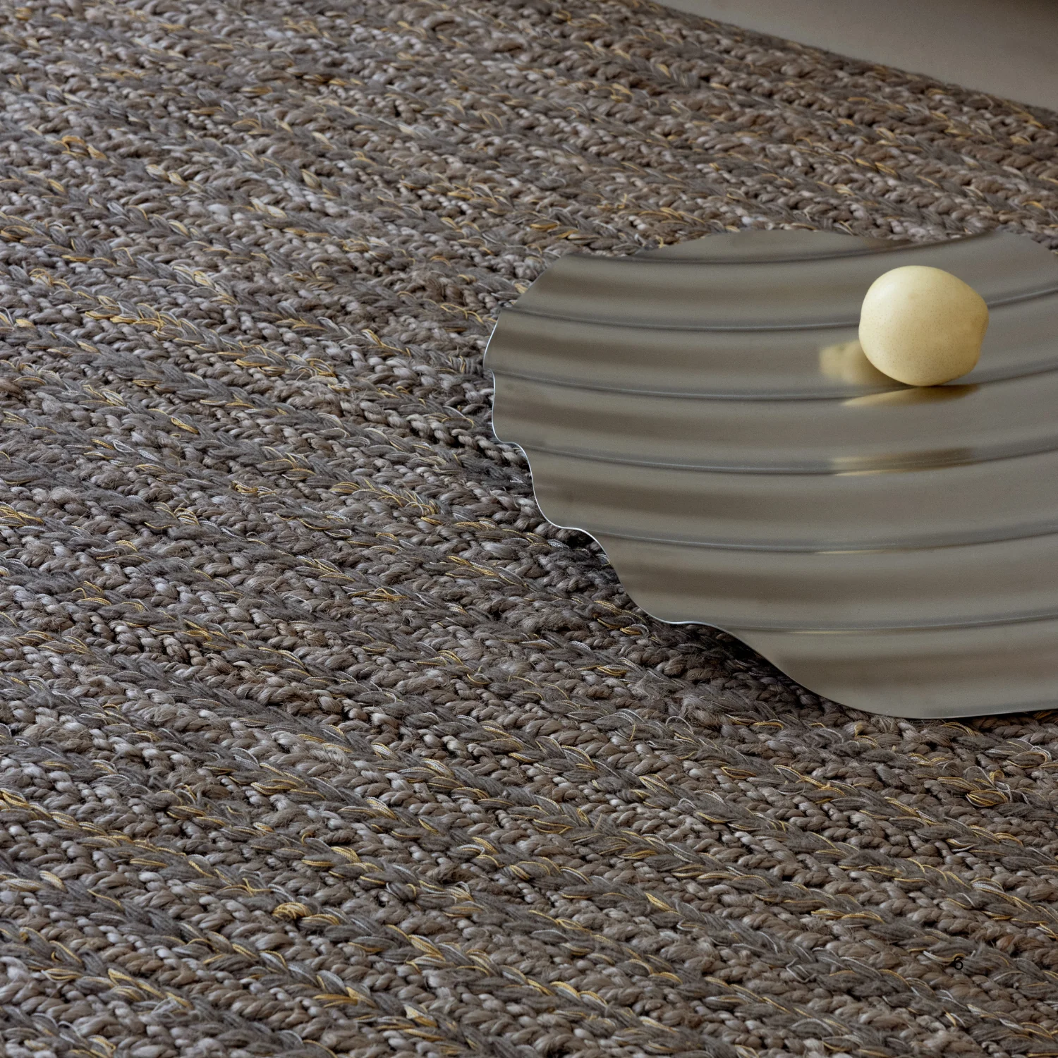 Brink & Campman Craft Plait Plain Rug Stone - Image 6