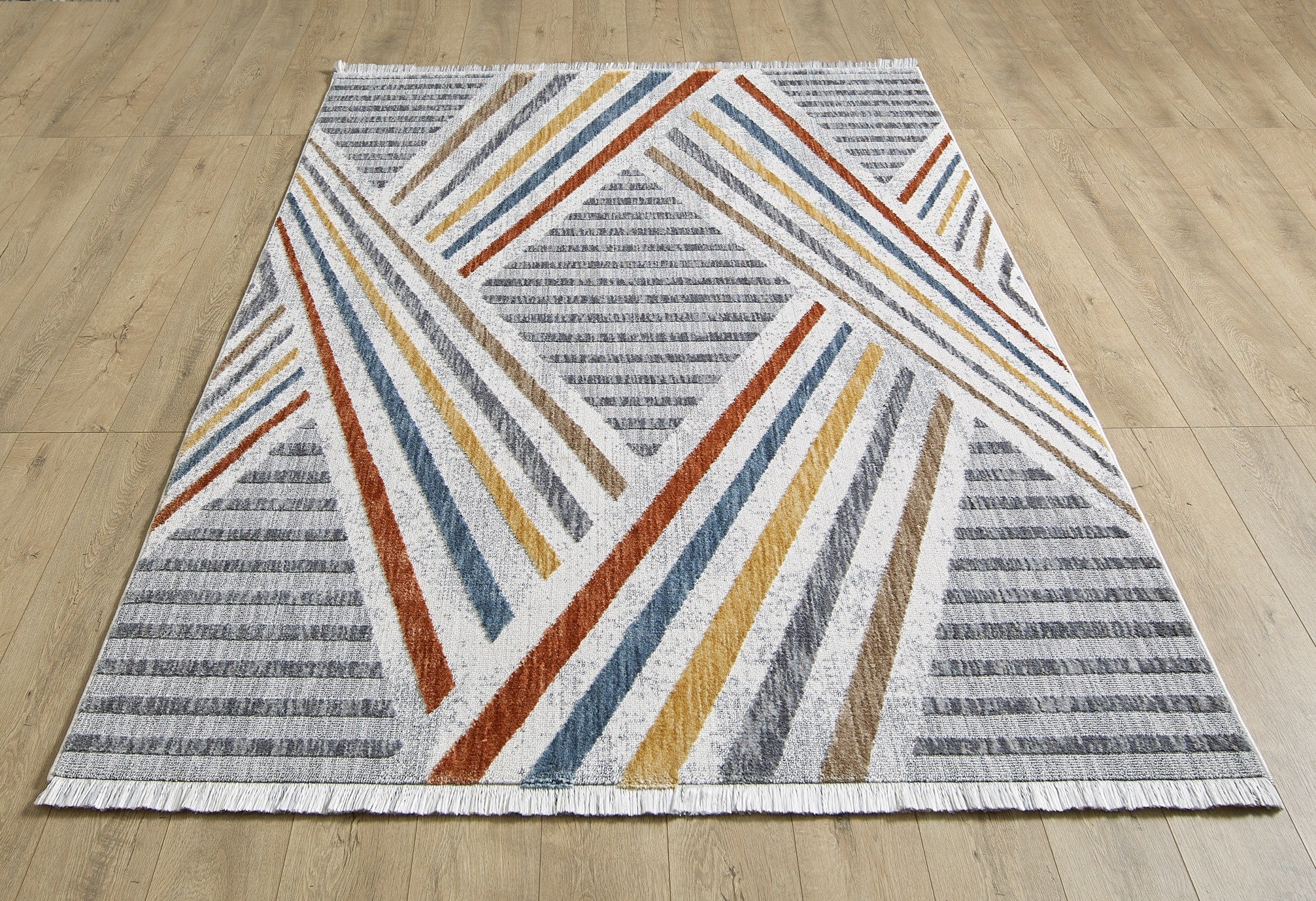 Broadway Geometric Rug - 5296A Light Grey - Image 3