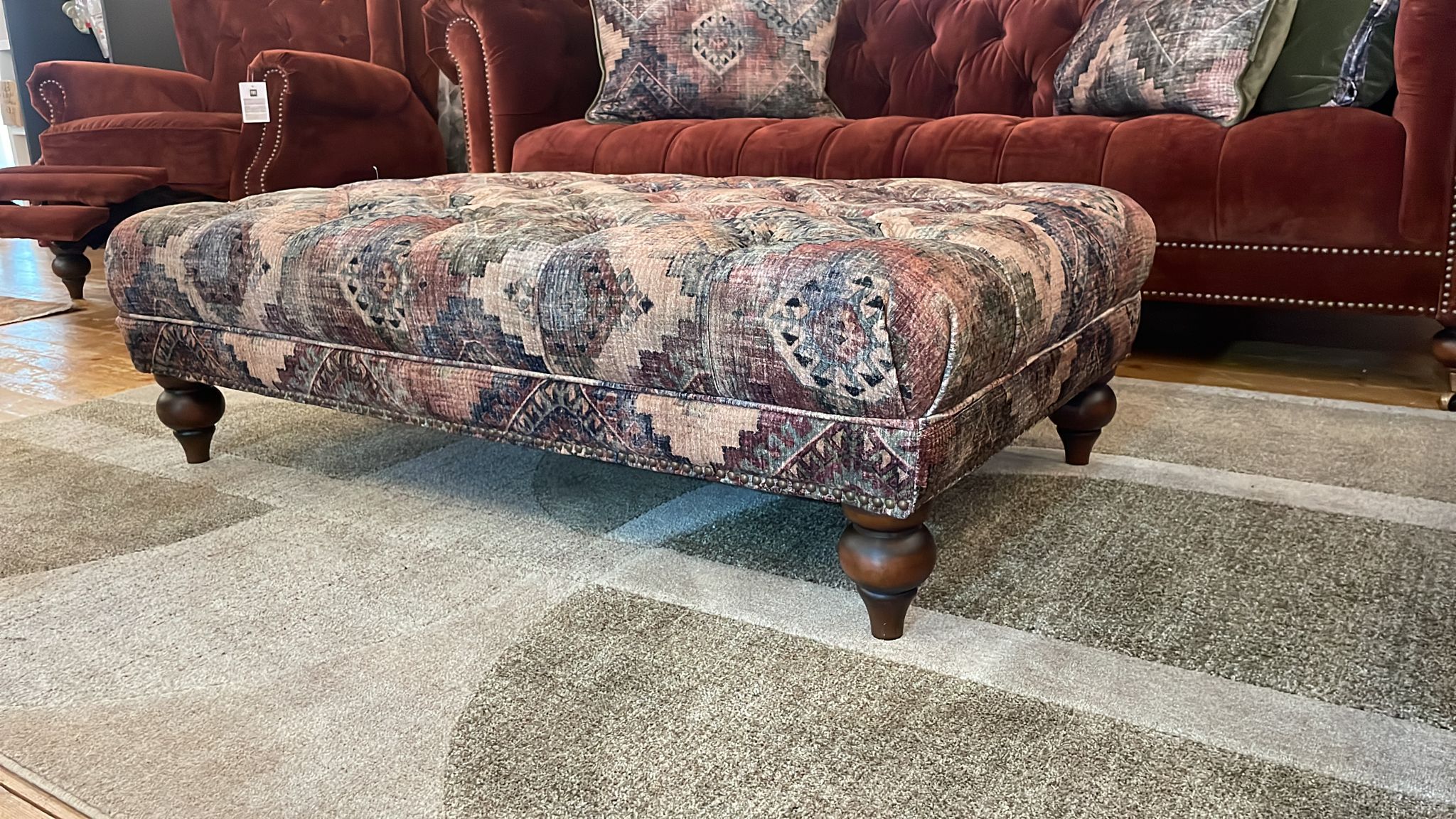 Buckingham Chesterfield Footstool - Image 3