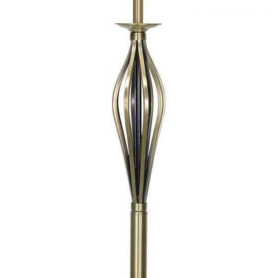 Bybliss Floor Lamp Antique Brass complete with Gold Shade - Image 3