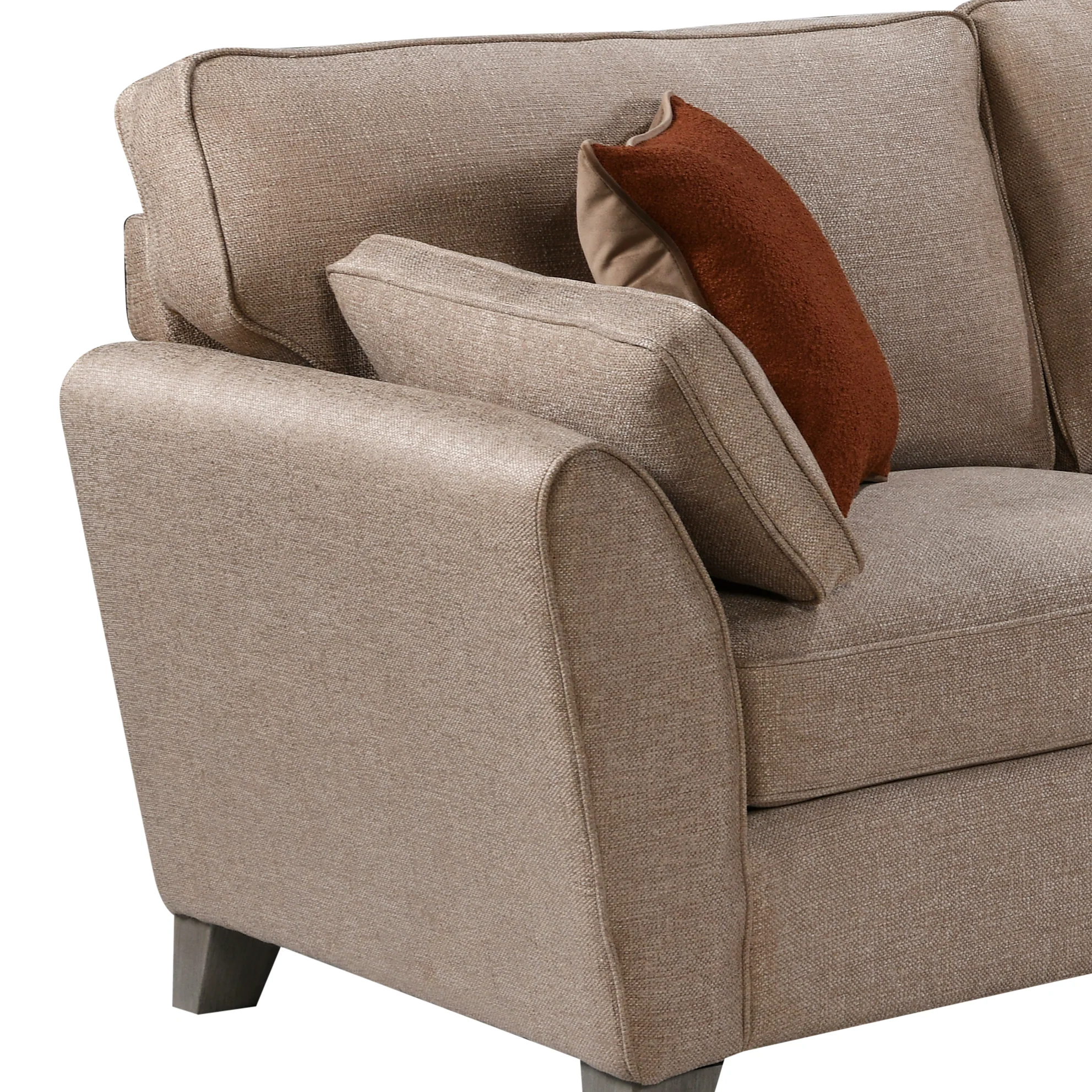 Cantrell Corner Sofa Biscuit RHF - Image 3