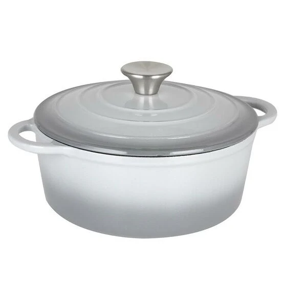 Cast Iron Casserole Grey 22cm