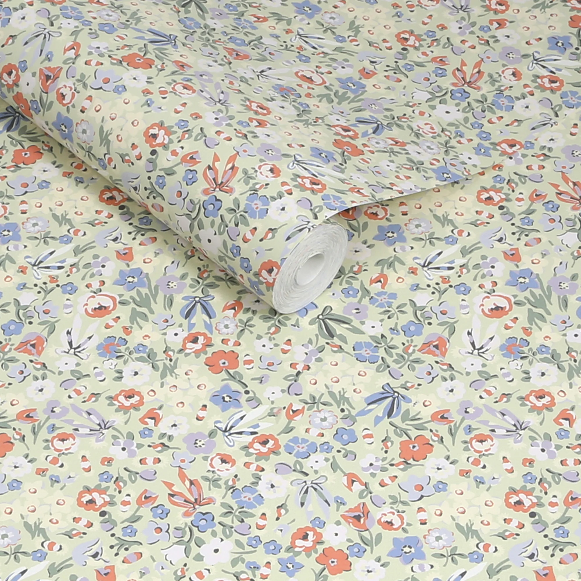 Cath Kidston Harmony Ditsy Floral Wallpaper Sage – Cottage Style Wallpaper for Bedrooms & Hallways - Image 4