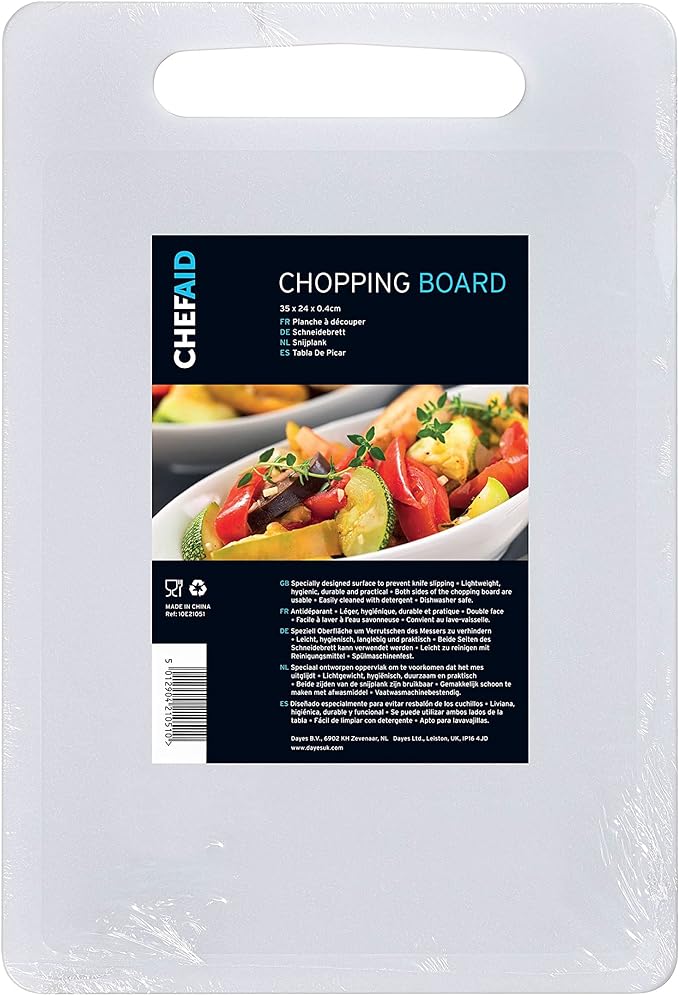 Chef Aid White Poly Chopping Board