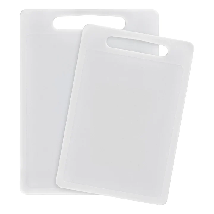 Chef Aid White Poly Chopping Board Set/2