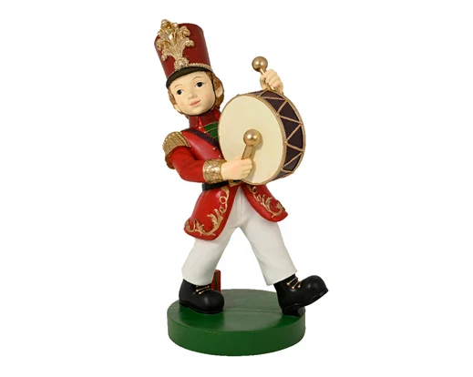 Christmas Decoration Boy Polyresin Boy Drummer
