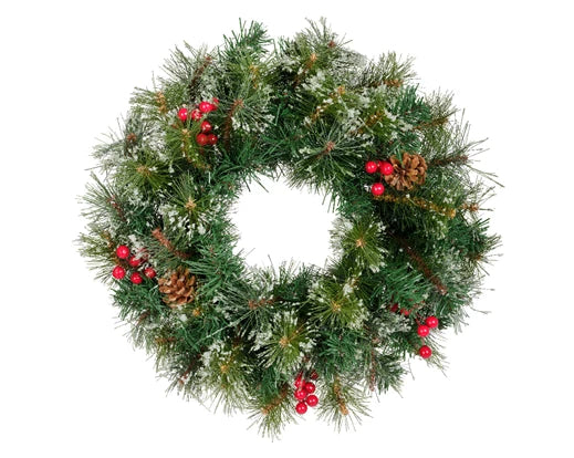 Christmas Decoration Ipswich Wreath Snowy