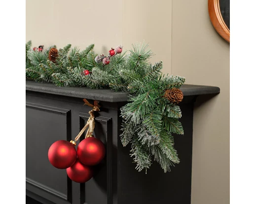 Christmas Decoration Windham Garland Frosted - Image 4