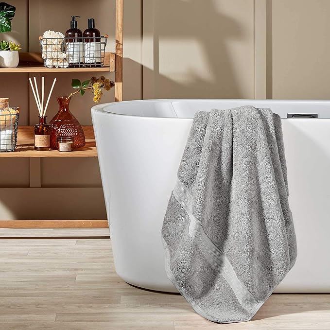 Christy Signum Bath Sheet Dove Grey - Image 2