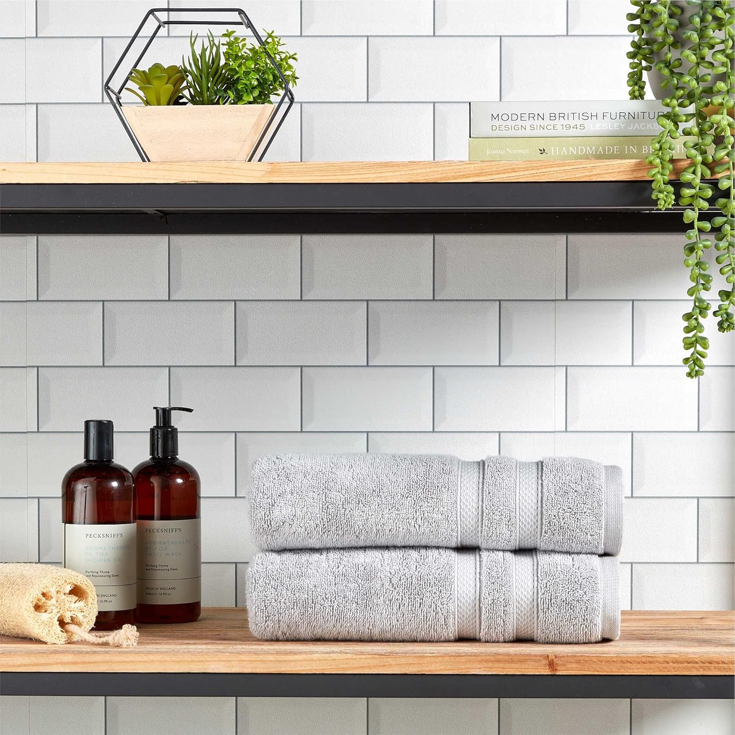 Christy Signum Bath Sheet Dove Grey - Image 3