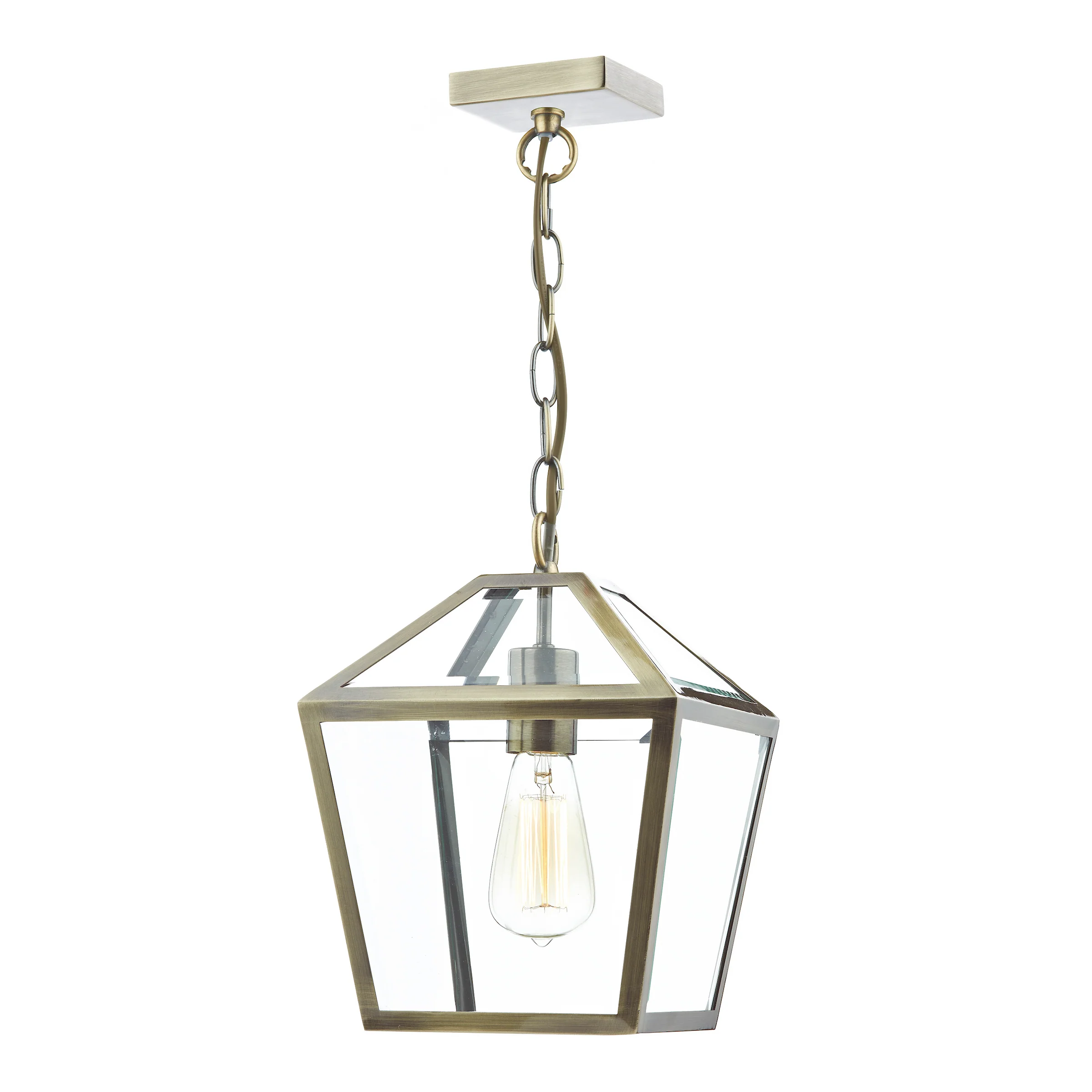 Churchill 1 Light Pendant Antique Brass - Pendant Ceiling Light - Image 2