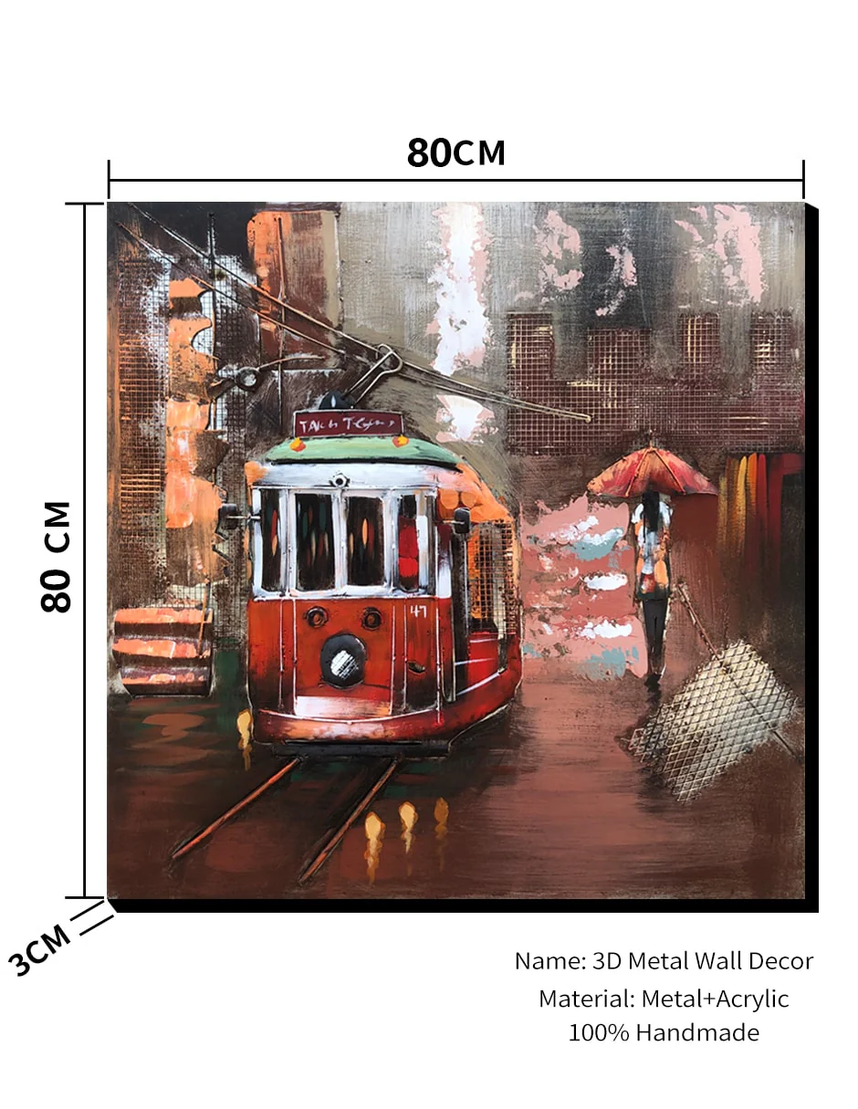 City Streetcar Wall Art - Image 2