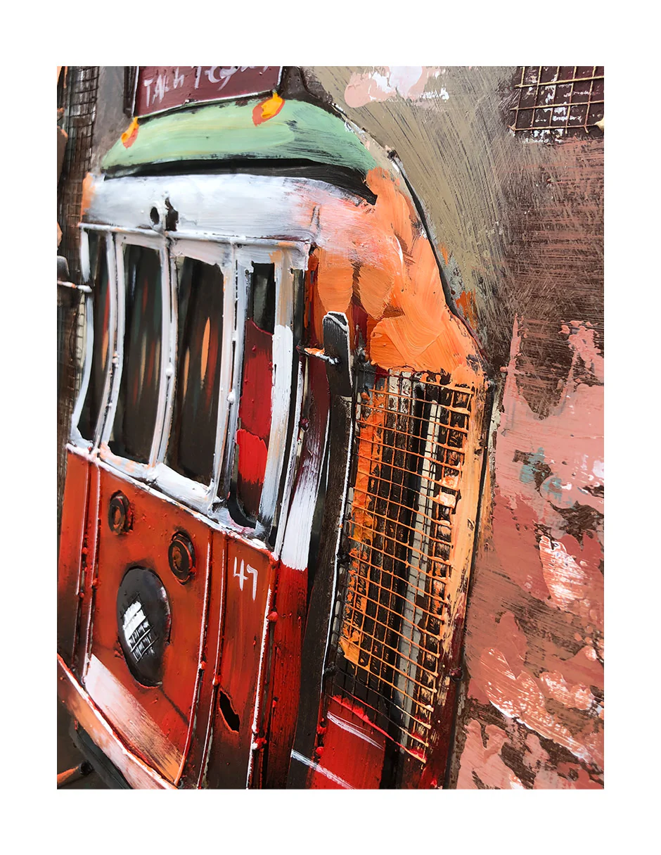City Streetcar Wall Art - Image 4