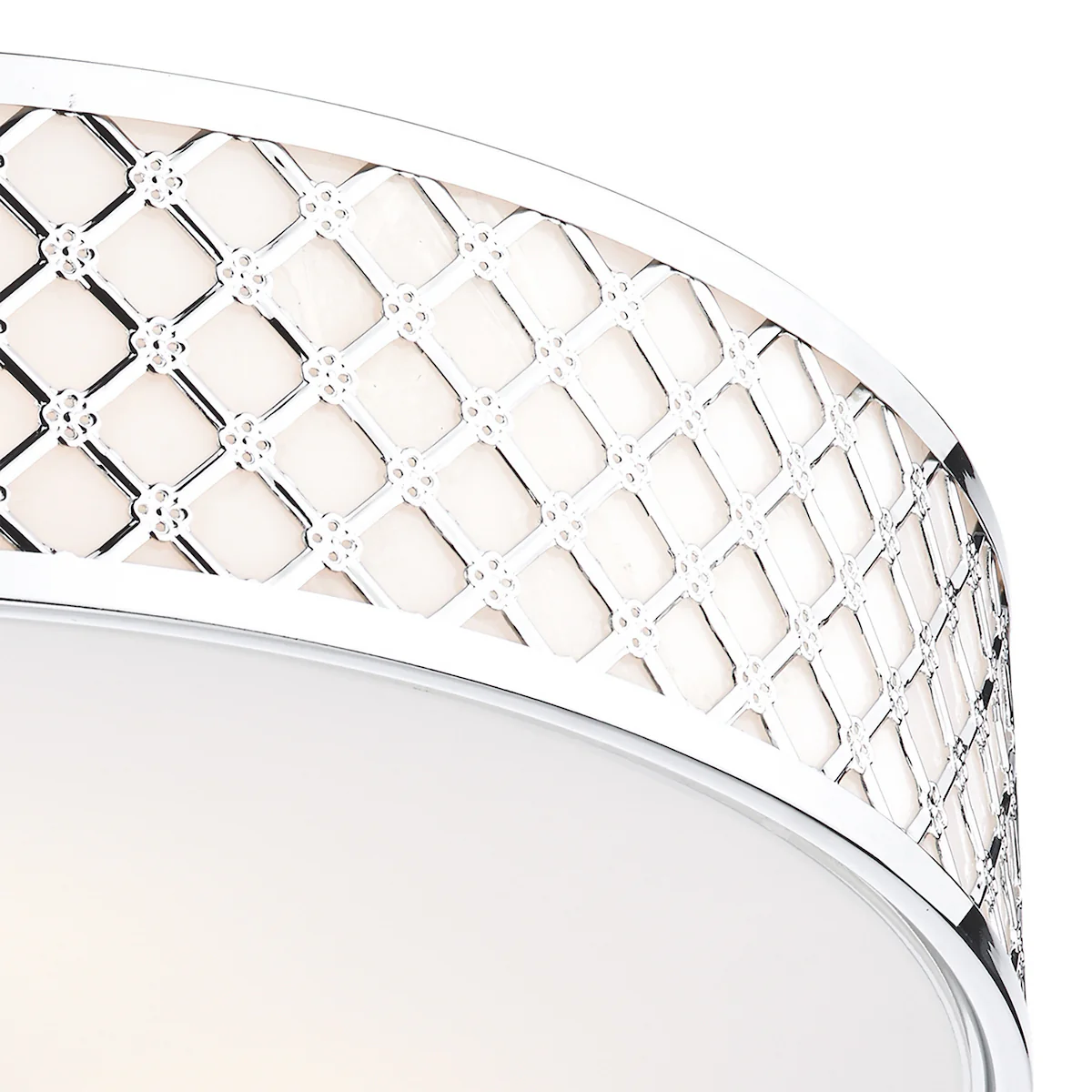 Civic 5 Light Flush Large Polished Chrome - Modern Flush Ceiling Light - Image 4