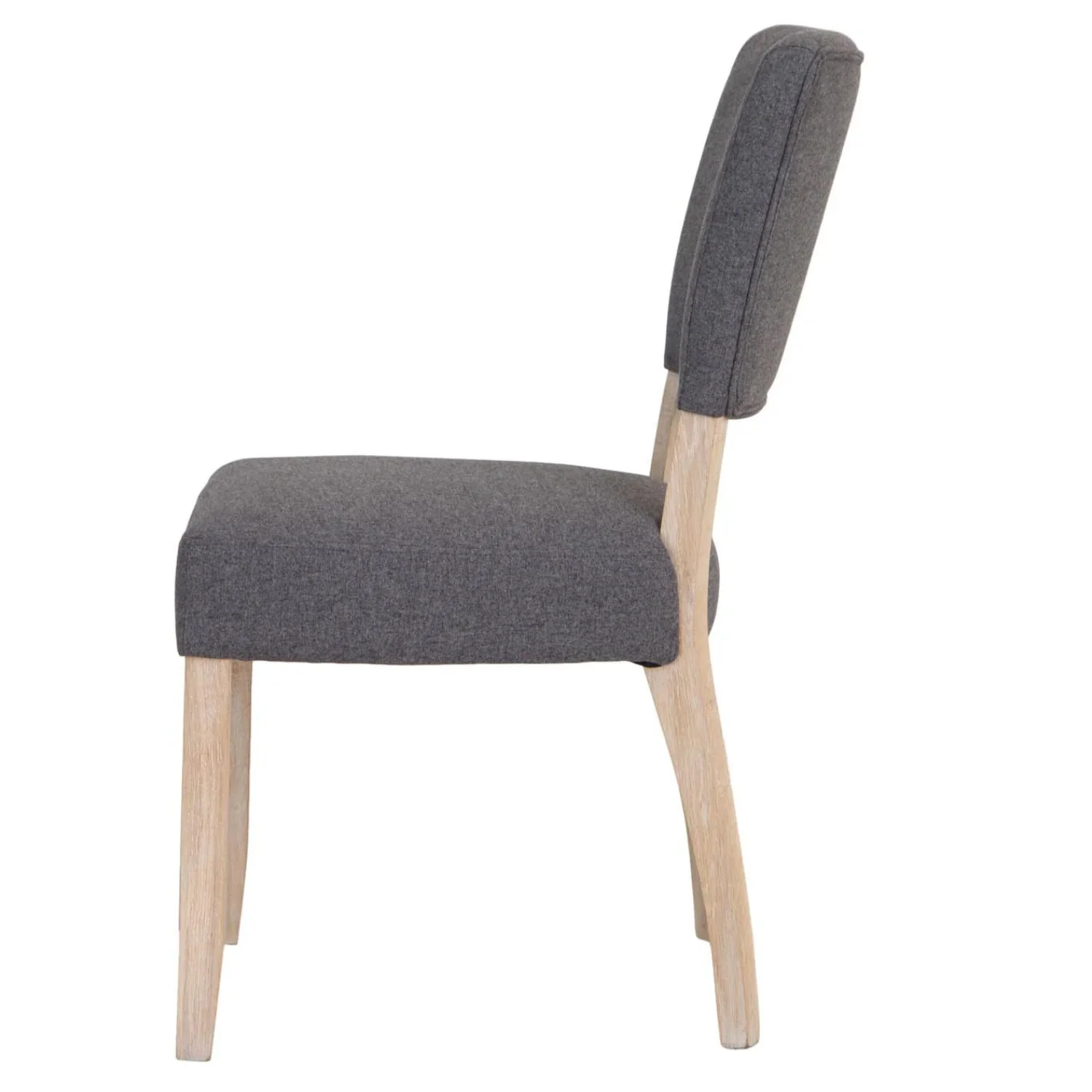 Clayton Upholstered Dining Chair Grey - Image 3