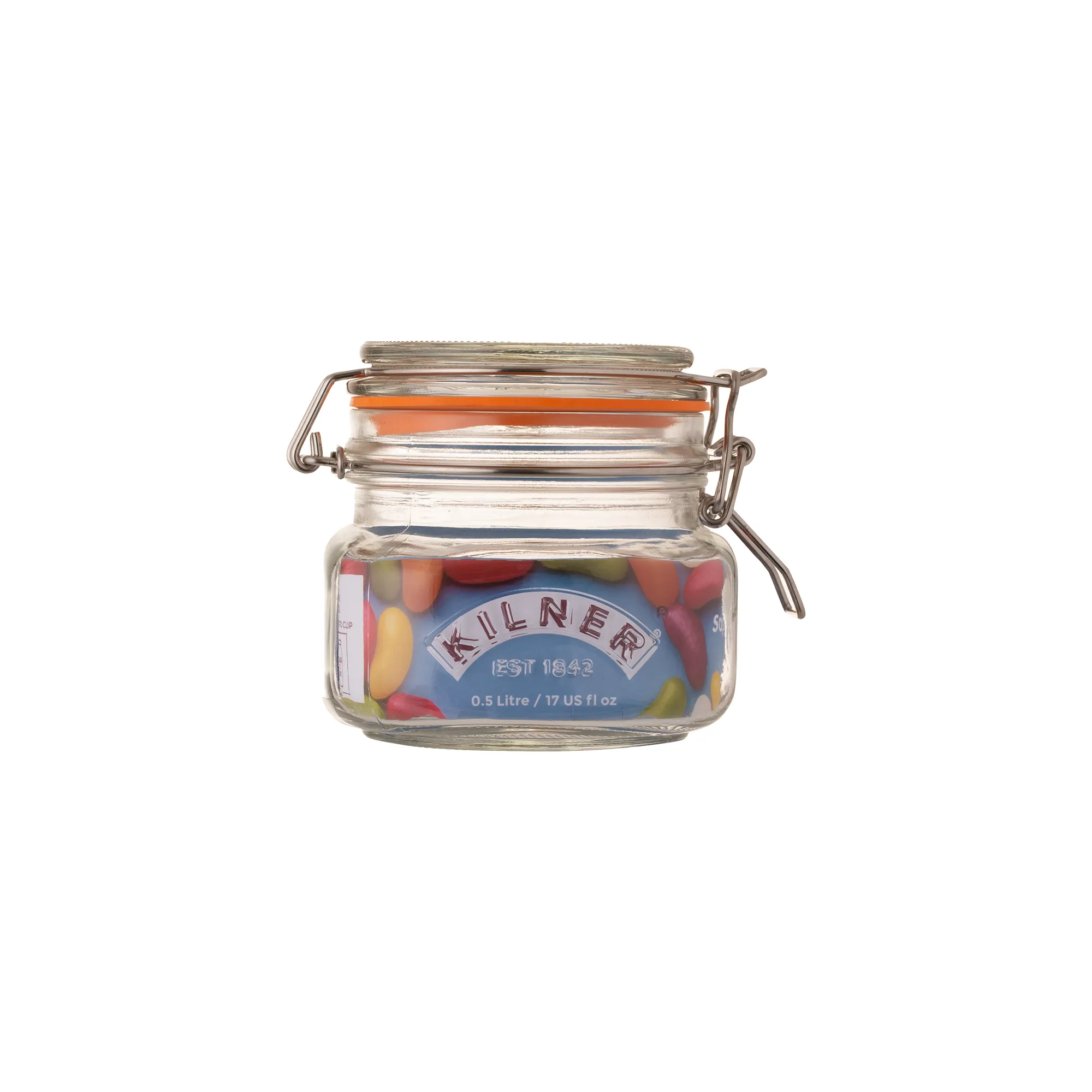 Clip Top Square Jar 0.5 Litre - Image 2