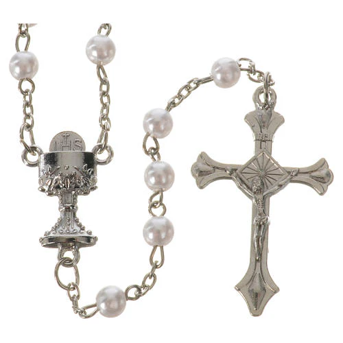 Communion Pearl Rosary