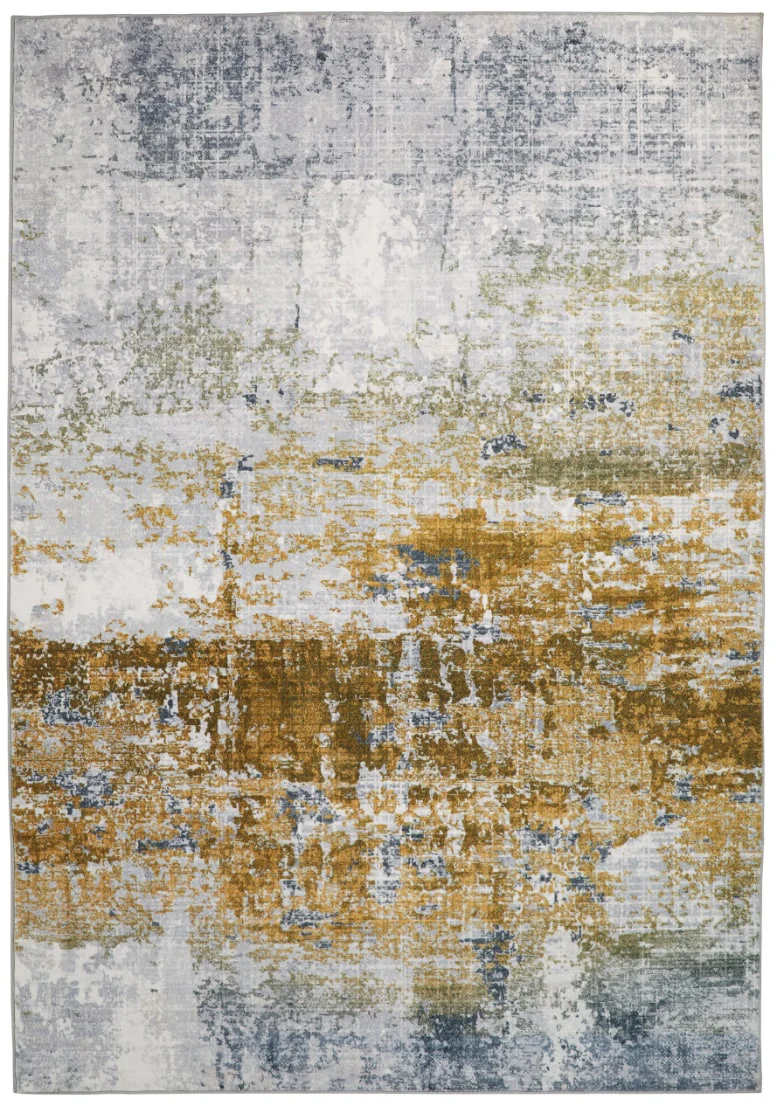 Concept Looms LUX09 Washable Rug Ivory Gold