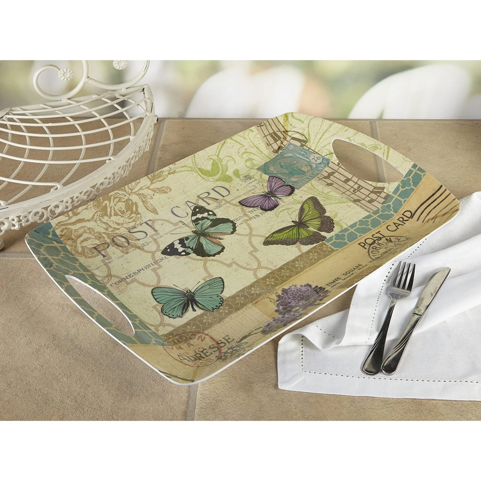 Creative Tops Postcard Large Handled Tray - Image 3