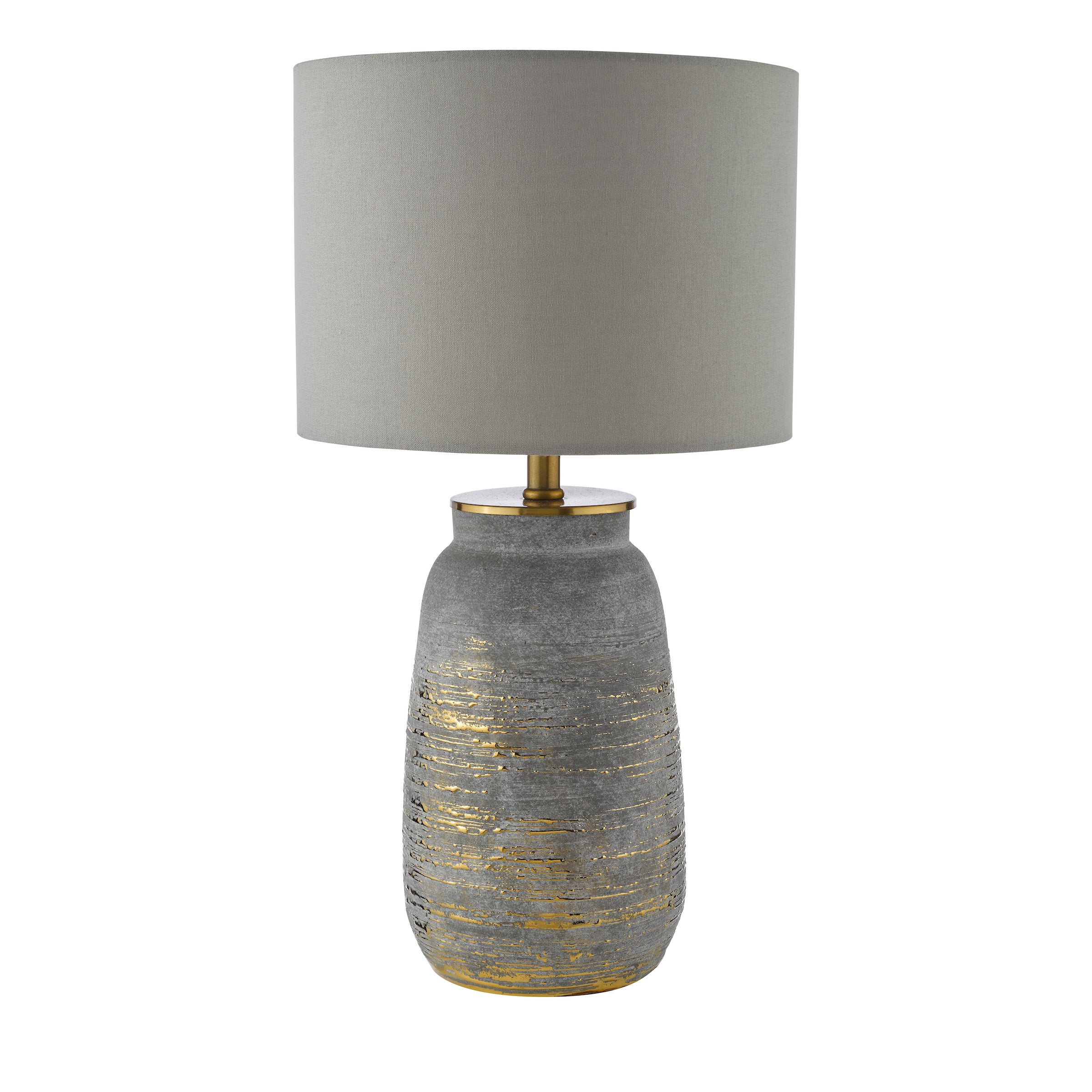 Creon Ceramic Table Lamp Grey - Lighting Collection Home Decor - Image 3