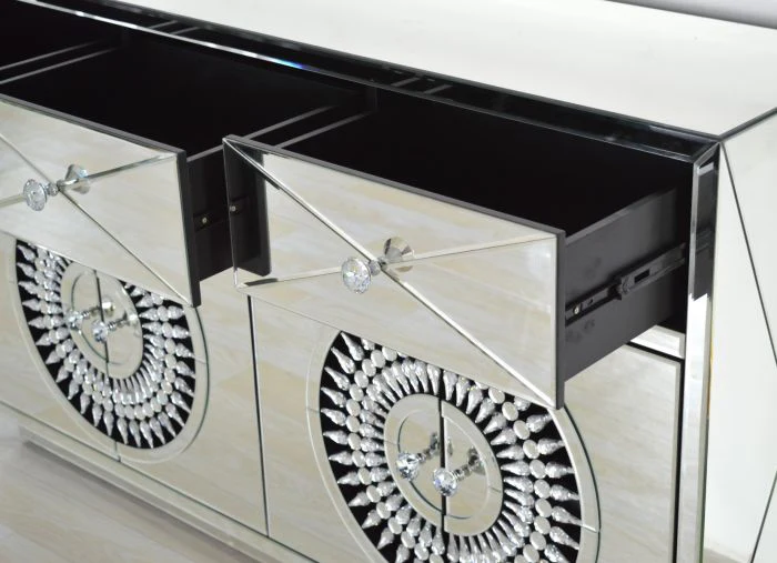Crystal Sideboard With Rectangular Mirror - Image 3