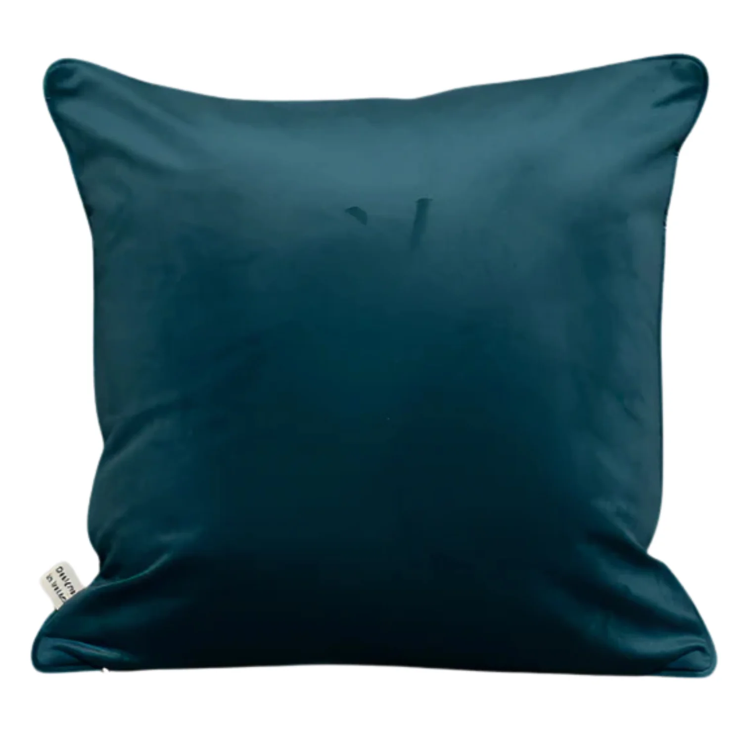 Cushion F+H Velvet Plain Deep Teal 45x45cm - Elegant Soft Furnishings